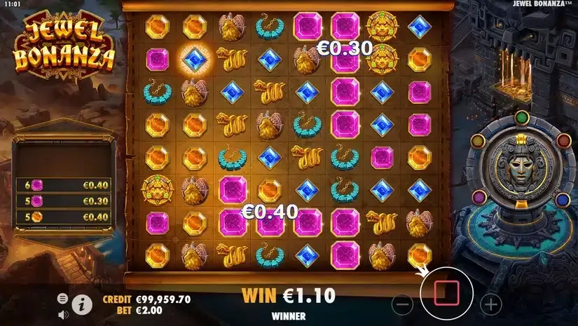 Jewel Bonanza slot screenshot 3