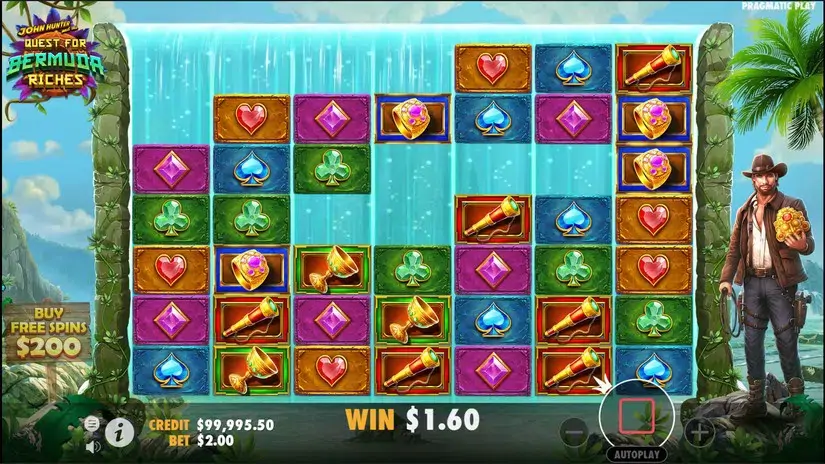 John Hunter and the Quest for Bermuda Riches slot screenshot 2