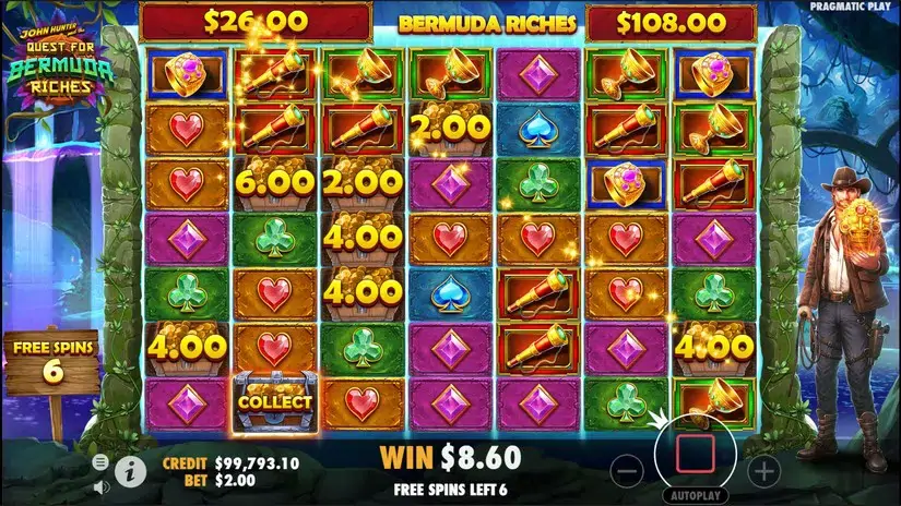 John Hunter and the Quest for Bermuda Riches slot screenshot 4