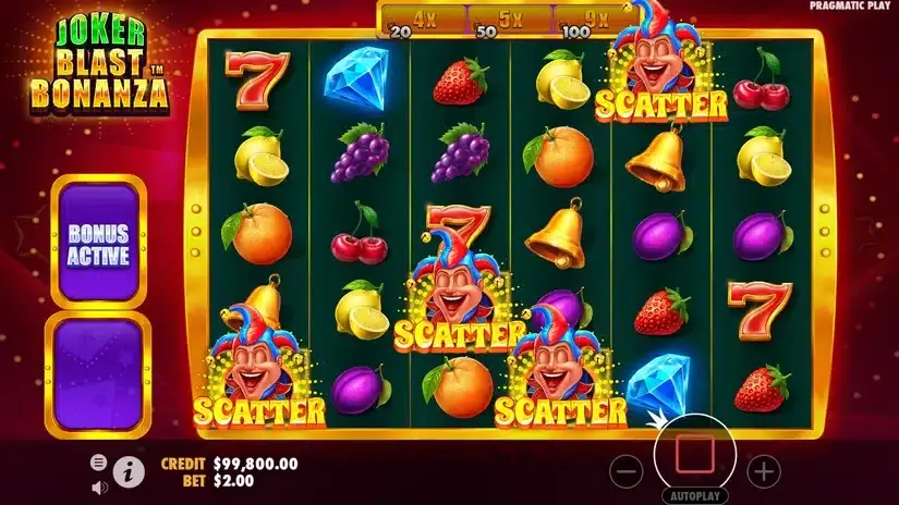 Joker Blast Bonanza slot screenshot 2