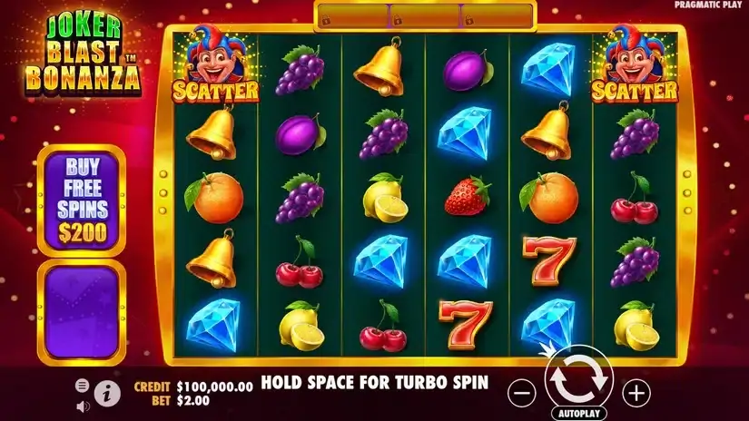Joker Blast Bonanza slot screenshot 