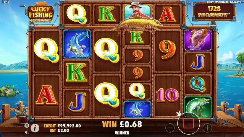 Lucky Fishing Megaways slot screenshot 2
