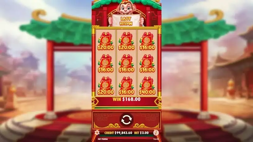 Lucky Monkey slot screenshot 