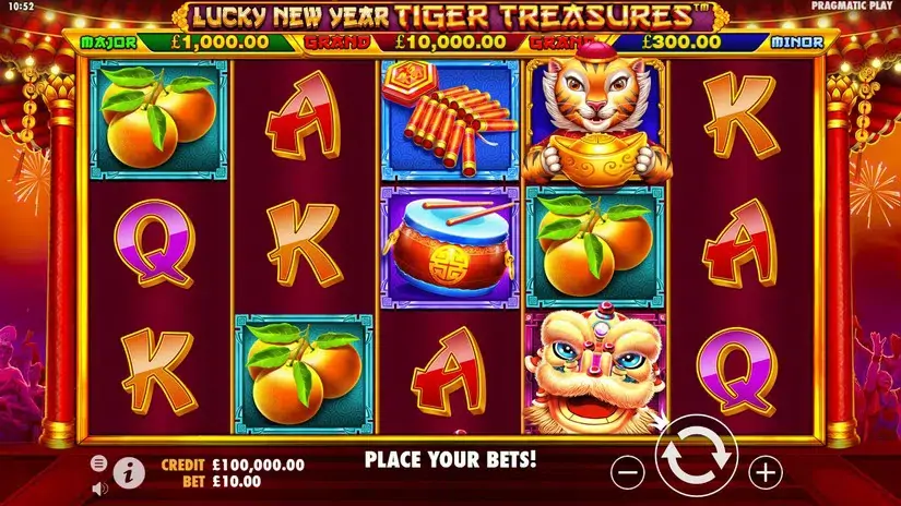 Lucky New Year – Tiger Treasures slot screenshot