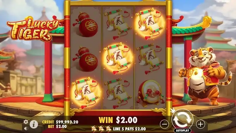 Lucky Tiger slot screenshot 4