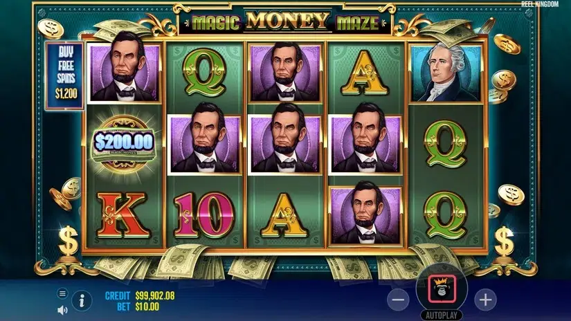 Magic Money Maze slot screenshot 2
