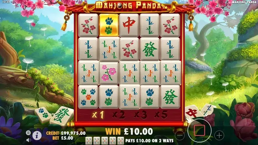Mahjong Panda slot screenshot 2