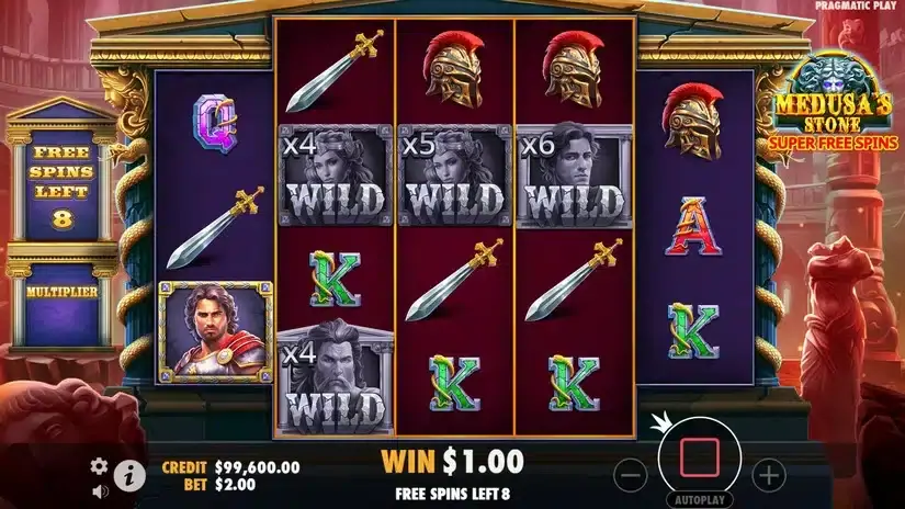Medusa’s Stone slot screenshot 5