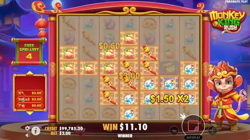 Monkey King Rush slot screenshot 5