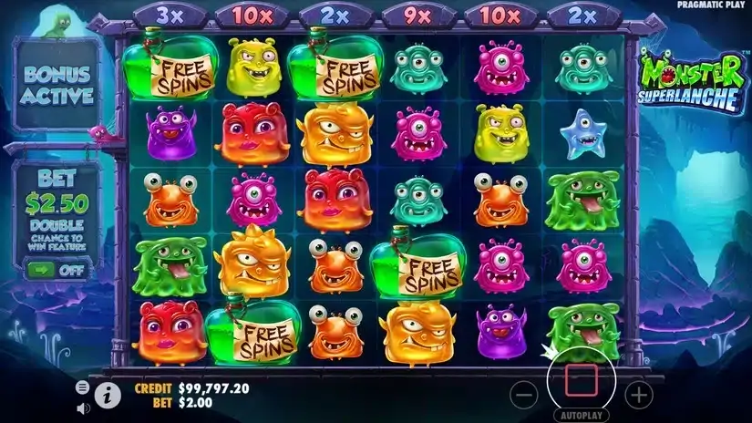 Monster Superlanche slot screenshot 3