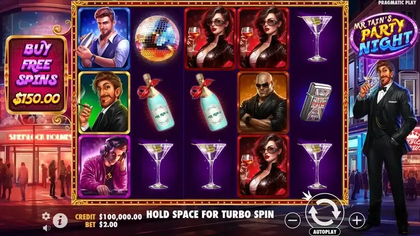 Mr Tain’s Party Night slot screenshot 1