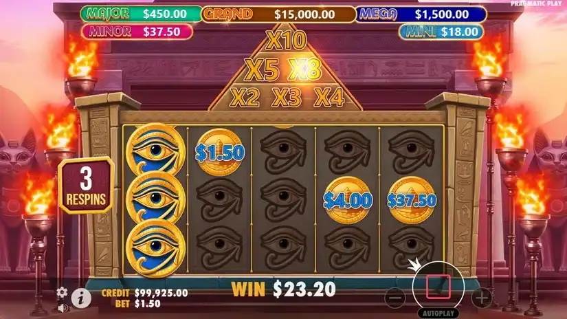 Mummy’s Jewels slot screenshot 