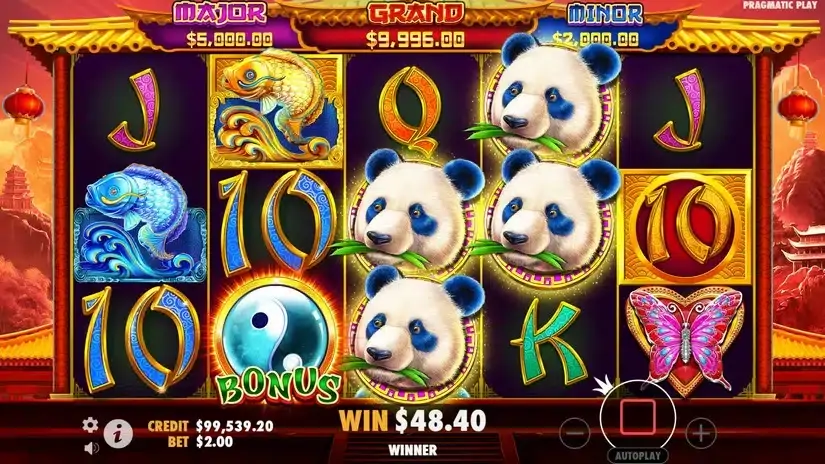 Panda’s Fortune 2 slot screenshot 7