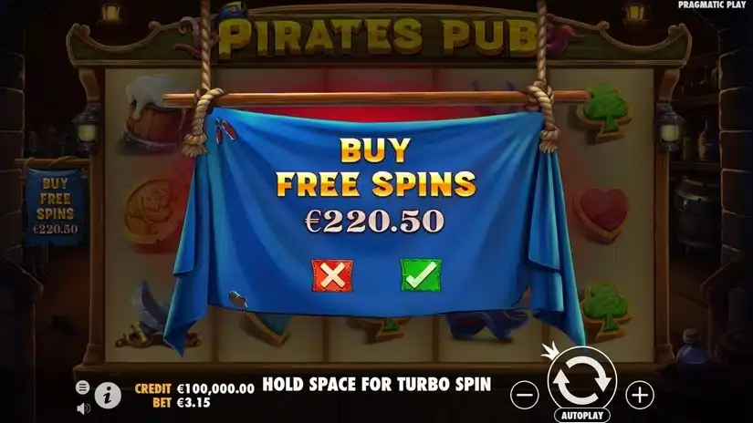 Pirates Pub slot screenshot 2