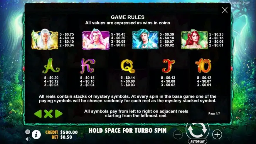 Pixie Wings slot screenshot 2