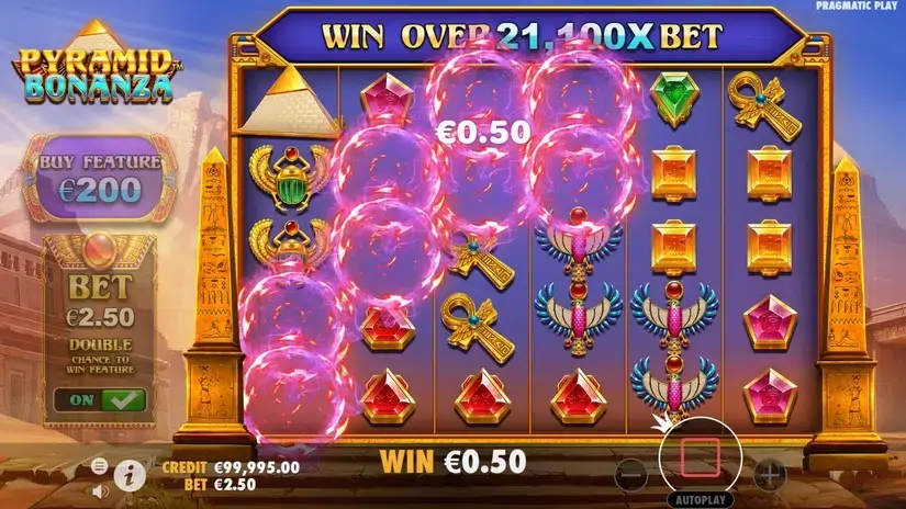 Pyramid Bonanza slot screenshot 2