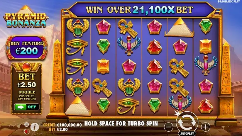 Pyramid Bonanza slot screenshot 1