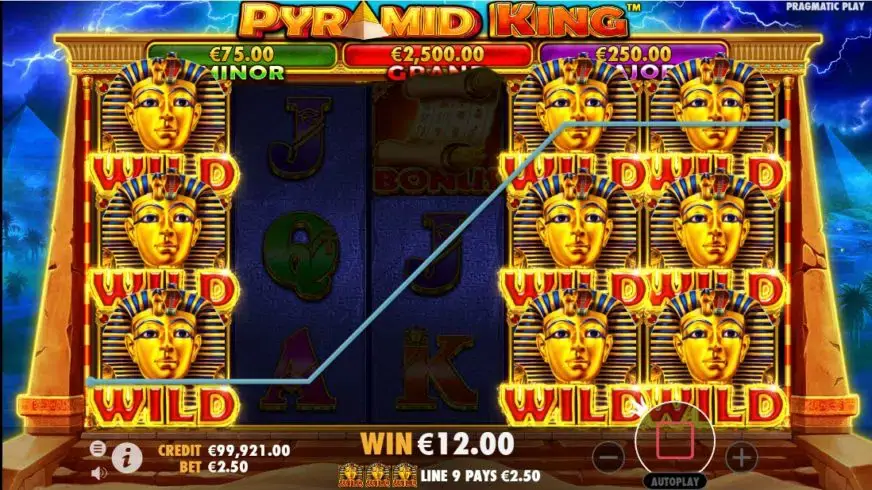 Pyramid King slot screenshot 4