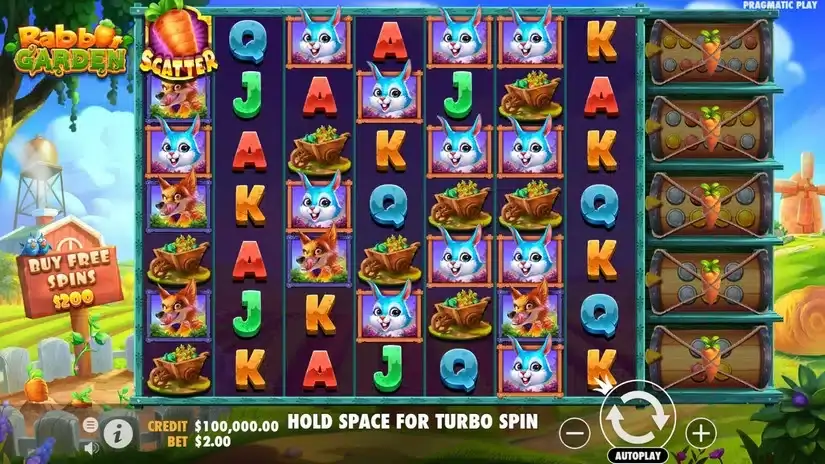 Rabbit Garden slot screenshot 