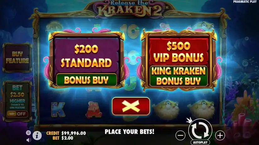 Release the Kraken 2 slot screenshot 2