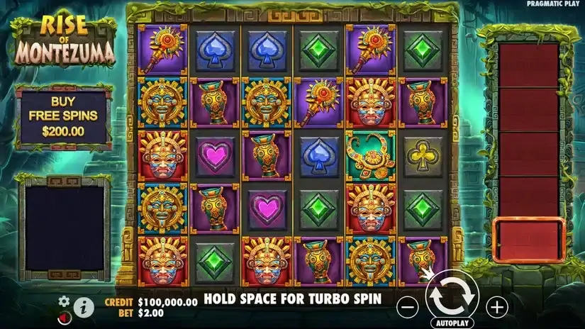 Rise of Montezuma slot screenshot 