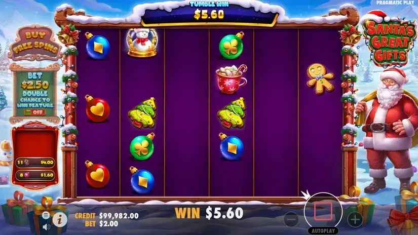 Santa’s Great Gifts slot screenshot 2
