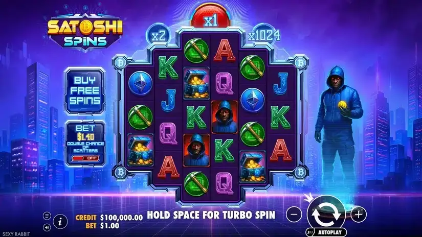 Satoshi Spins slot screenshot 