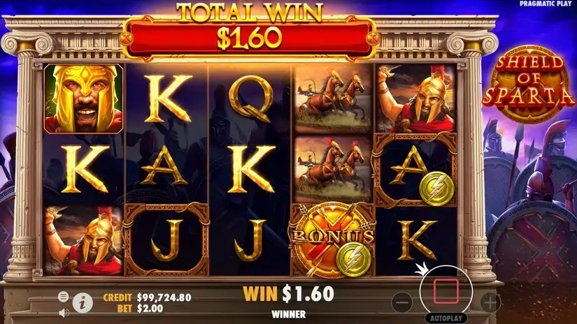 Shield of Sparta slot screenshot 6