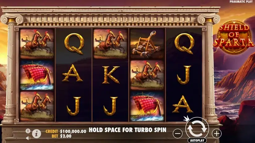 Shield of Sparta slot screenshot 1