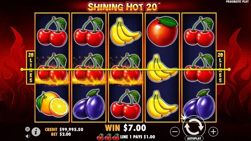 Shining Hot 20 slot screenshot 2