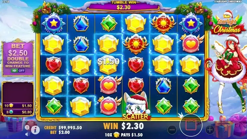 Starlight Christmas slot screenshot 3