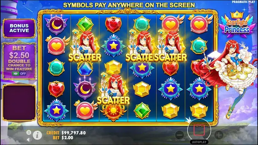 Starlight Princess slot screenshot 2