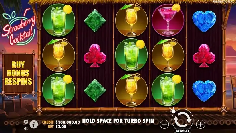 Strawberry Cocktail slot screenshot 