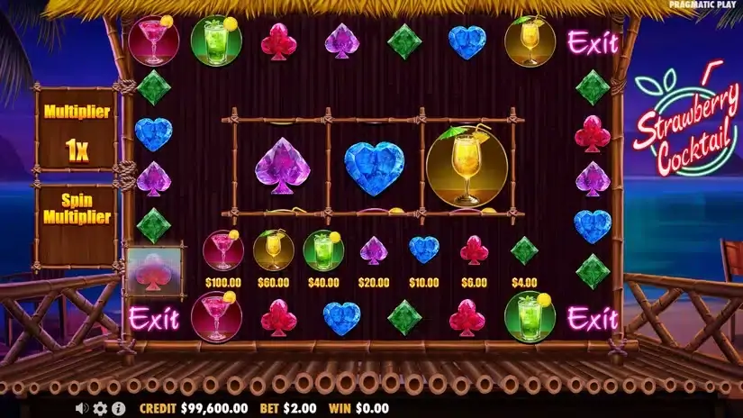 Strawberry Cocktail slot screenshot 4