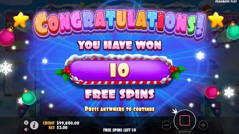 Sugar Rush Xmas slot screenshot 3