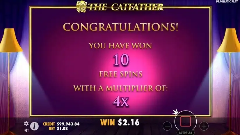 The Catfather slot screenshot 3