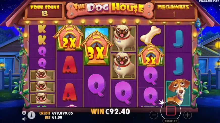 The Dog House Megaways slot screenshot