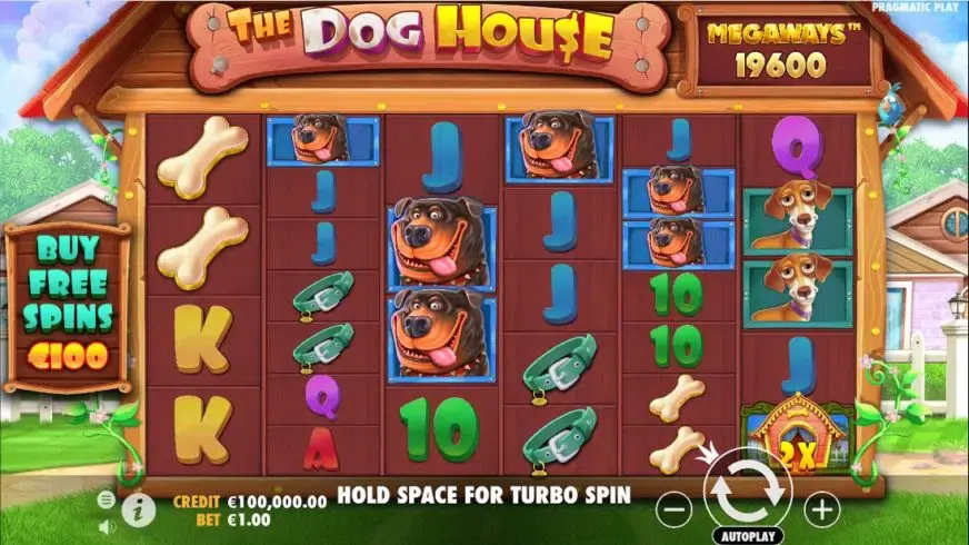 The Dog House Megaways slot screenshot