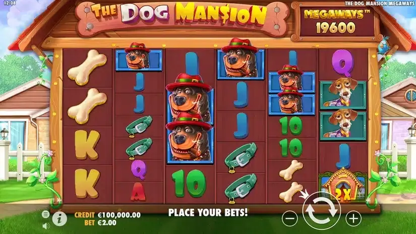 The Dog Mansion Megaways slot screenshot