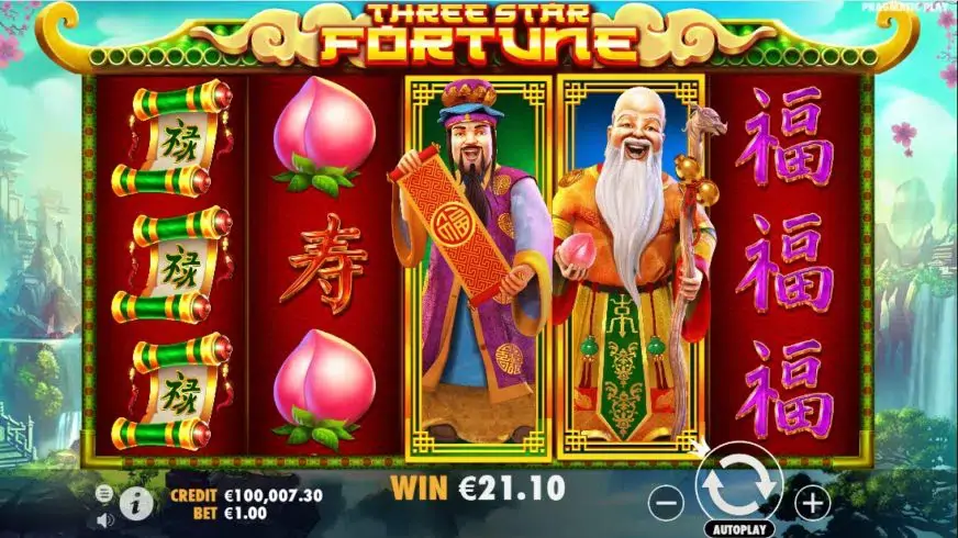 Three Star Fortune slot screenshot 3