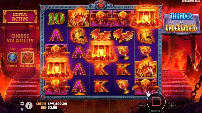 Thunder vs Underworld slot screenshot 3