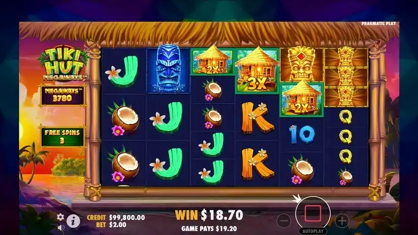 Tiki Hut Megaways slot screenshot 4