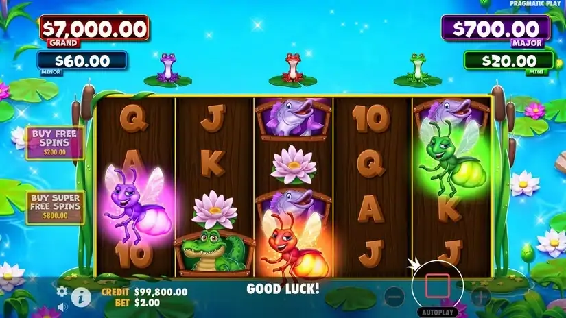 Tiny Toads slot screenshot 3