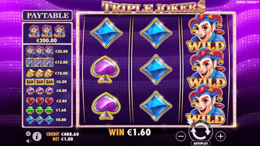 Triple Jokers slot screenshot 4
