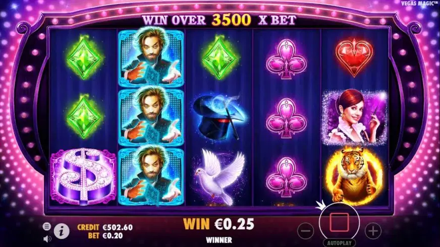 Vegas Magic slot screenshot 2