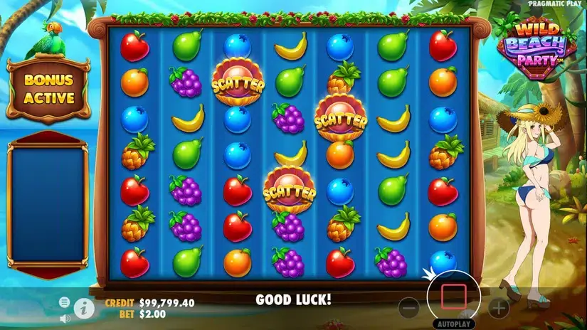 Wild Beach Party slot screenshot 3