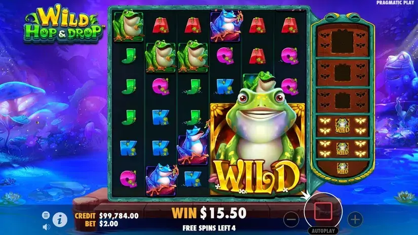 Wild Hop&Drop slot screenshot 