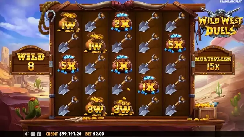 Wild West Duels slot screenshot 5
