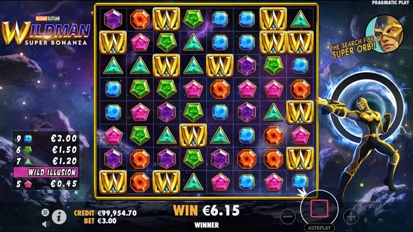 Wildman Super Bonanza slot screenshot 4