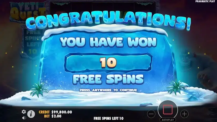 Yeti Quest slot screenshot 3